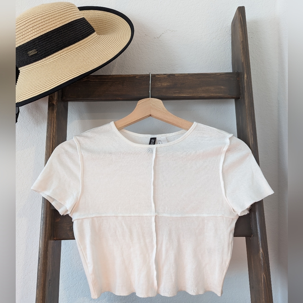 DIVIDED White Crop Top